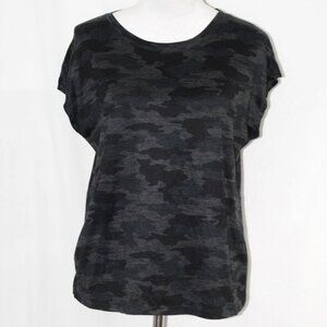 LNC Camo Black Shirt Kyodan Womens Small Activewear Tshirt Top